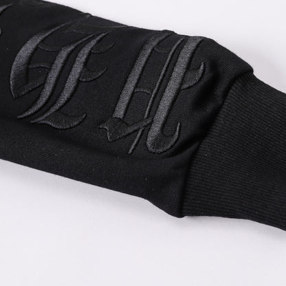 US-LOGO Sports Black Hoodie