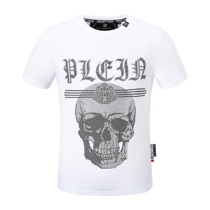 SOLO-Hot stamping Skull T-shirt