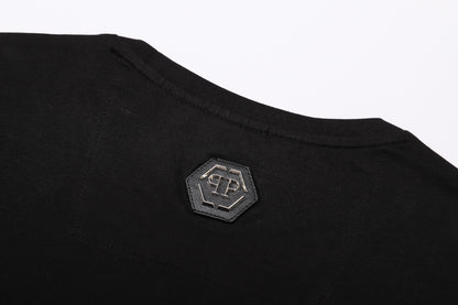 SOLO-Hot stamping Skull T-shirt