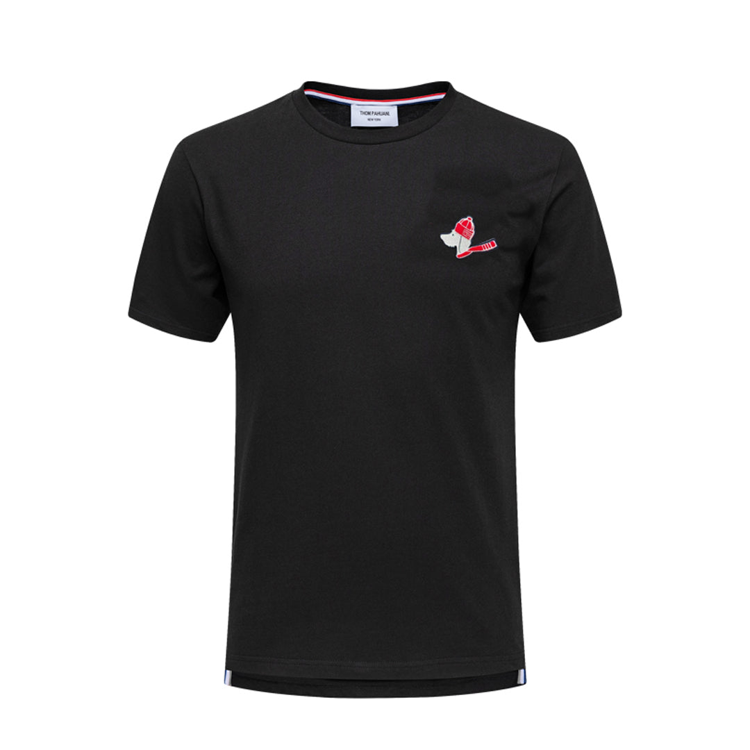 MR.TOM Christmas Dog Embroidery T-shirt