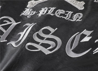 SOLO-LOGO Cowhide Jacket