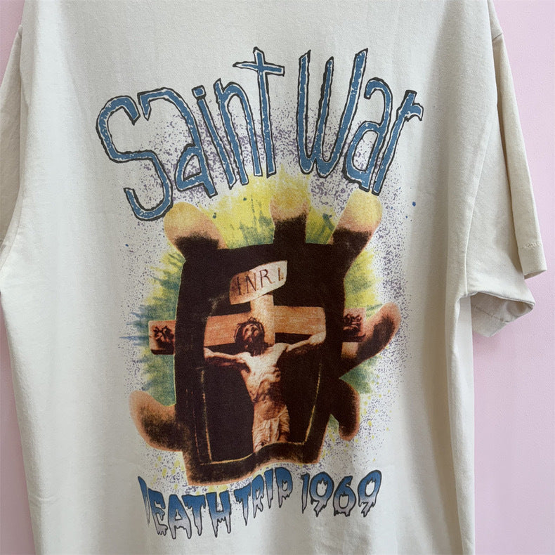 SOLO-Saint Michael Print T-shirt