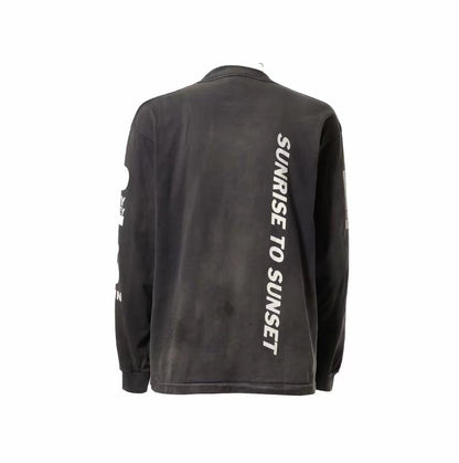 SOLO-Saint Michael Print Long-sleeved T-shirt